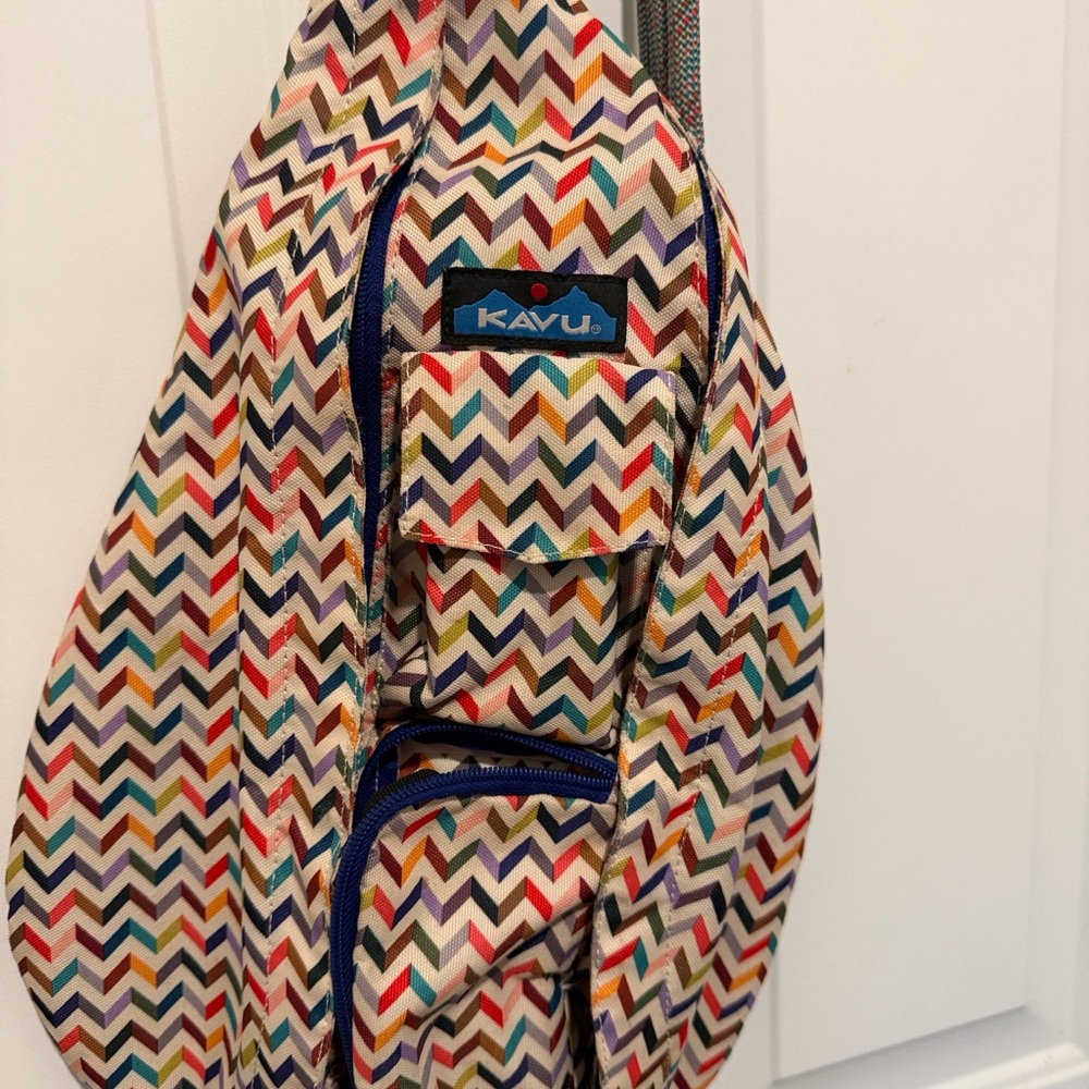 KAVU Multicolor Chevron Crossbody Bag